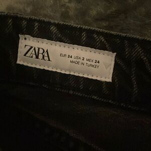 Zara mid rise black jeans